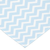 Modern Baby Blauw Chevron Strepen Patroon Korte Tafelloper (Hoek)
