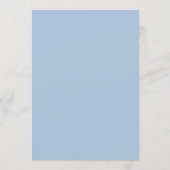 Modern Baby Blauwe Kruis Jongens Doop Menu (Achterkant)