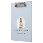 Modern baby blue arch photo Business Branding Klembord (Links)