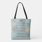 Modern Baby Blue Diaper Canvas tas (Achterkant)