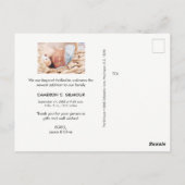 Modern Baby Boy Bedankt met foto's Briefkaart (Achterkant)