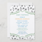 Modern Baby Boy Soccer Shower Kaart (Voorkant)