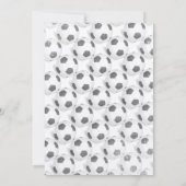 Modern Baby Boy Soccer Shower Kaart (Achterkant)