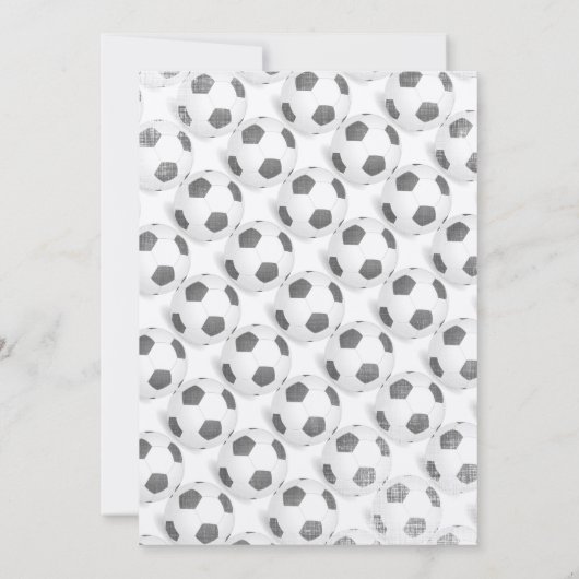 Modern Baby Boy Soccer Shower Kaart (Achterkant)