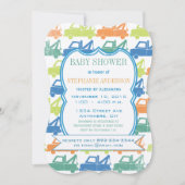 Modern Baby Boy Tow Truck Shower Kaart (Voorkant)