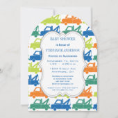 Modern Baby Boy Tow Truck Shower Kaart (Voorkant)