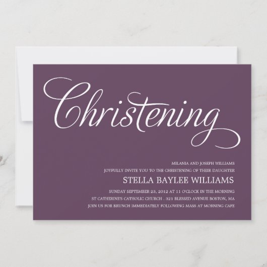 MODERN BABY | CHRISTENINVITATIE KAART (Voorkant)
