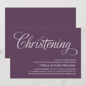 MODERN BABY | CHRISTENINVITATIE KAART (Voorkant / Achterkant)