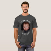 Modern Baby Face Personalized Child Photo Grandpa T-shirt (Voorkant volledig)