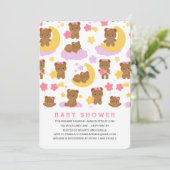 Modern Baby Girl Little Beer Baby shower Kaart (Staand voorkant)