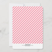 Modern Baby Girl Little Beer Baby shower Kaart (Achterkant)