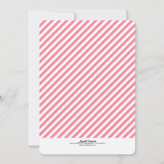 Modern Baby Girl Little Beer Baby shower Kaart (Achterkant)