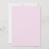 Modern Baby Girl Shower Kaart (Achterkant)