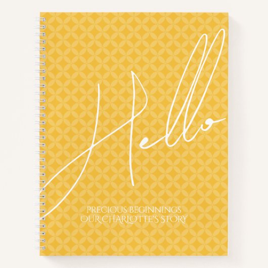 Modern Baby Journal met Shippoumon patroon Notitieboek (Voorkant)