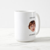 Modern Baby Kind Kind Afbeelding Oma-Opa Gift Koffiemok (Voorkant rechts)