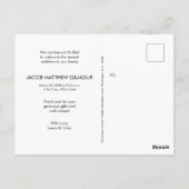 Modern Baby Photo baby shower Bedankt Briefkaart (Achterkant)