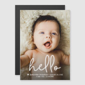 Modern Baby Photo Birth Announcement Custom  (Voorkant / Achterkant)