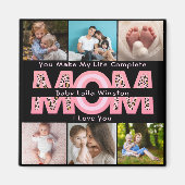 Modern Baby Photo | You Make My Life Complete Gift Magneet (Voorkant)