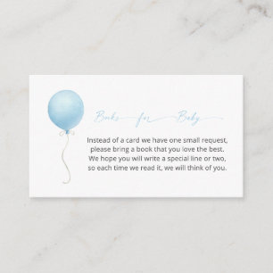 Modern Baby shower Ballonboeken voor Baby Informatiekaartje
