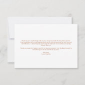 Modern Baby shower Bedankkaart (Achterkant)