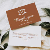 Modern Baby shower Bedankkaart