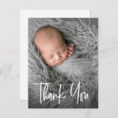 Modern baby shower bedankt je foto (Voorkant / Achterkant)