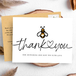 Modern Baby Shower Dankjewel voor Bij Thema Briefkaart