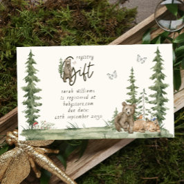 Modern Baby shower Gift Registry Bosdieren Visitekaartje