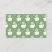 Modern Baby shower Gift Registry Schattigee Dinosa Visitekaartje (Achterkant)