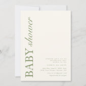 Modern Baby shower Invitation Sjabloon Kaart (Voorkant)