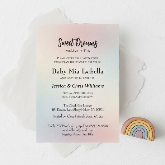Modern Baby Shower Invite Kaart