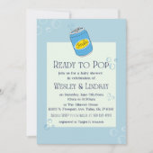 Modern Baby shower Invite - Klaar om te Poppen! Kaart (Voorkant)