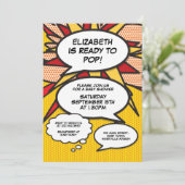 Modern Baby shower Leuke Speech Bubble Kaart (Staand voorkant)