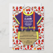 Modern Baby shower 'Little Fireman' Kaart (Voorkant)