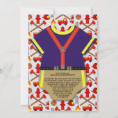 Modern Baby shower 'Little Fireman' Kaart (Achterkant)