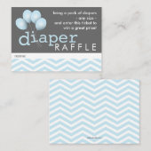 Modern Baby shower Luier Raffle Ticket Insert Informatiekaartje (Voorkant / Achterkant)