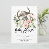 modern baby shower met roommuis kaart (Staand voorkant)