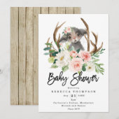 modern baby shower met roommuis kaart (Voorkant / Achterkant)