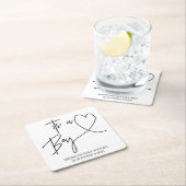 Modern Baby shower Onderzetters Het is een jongen (Insitu)