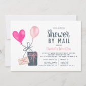 modern baby shower ter illustratie van ballonnen p kaart (Voorkant)