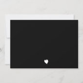 Modern Baby shower zwart en wit Custom Oh Baby Kaart (Achterkant)