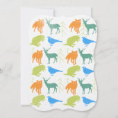 Modern Baby Woodland Creatures Shower Kaart (Achterkant)
