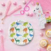 Modern Baby Woodland Creatures Shower Papieren Bordje (Feest)