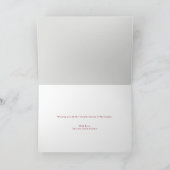 Modern Baby's First Christmas Custom 3 Photos Feestdagen Kaart (Binnen)