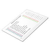 Modern Babysitting Tracker Task Planner Notitieblok (Schuin)