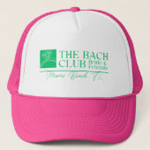 Modern Bach Club Roze Bruidsmeisje Trucker Pet (Voorkant)