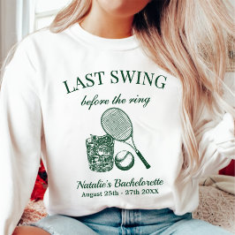 Modern Bach laatste swing voor de ring tennis Trui