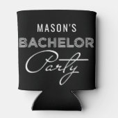 Modern Bachelor Party Koelbox Favors Blikjeskoeler (Achterkant)