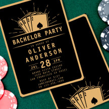 Modern Bachelor Party Poker Spelen Kaart Casino