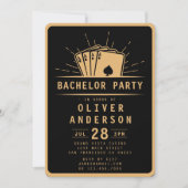 Modern Bachelor Party Poker Spelen Kaart Casino (Voorkant)